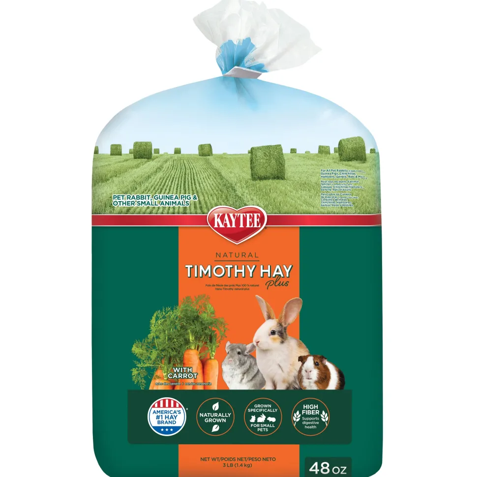Kaytee Timothy Hay Plus Carrots - 48 Oz