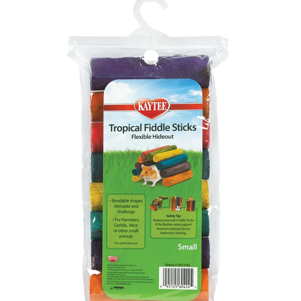 Kaytee Tropical Fiddle Sticks Hideout Multiple colors - Small