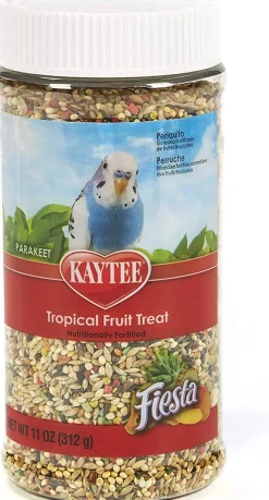 Kaytee Tropical Fruit Treat Jar -- Parakeet - 11 Oz