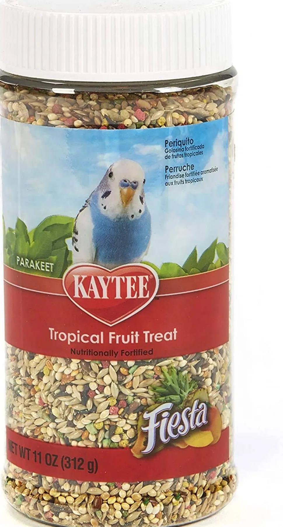 Kaytee Tropical Fruit Treat Jar -- Parakeet - 11 Oz