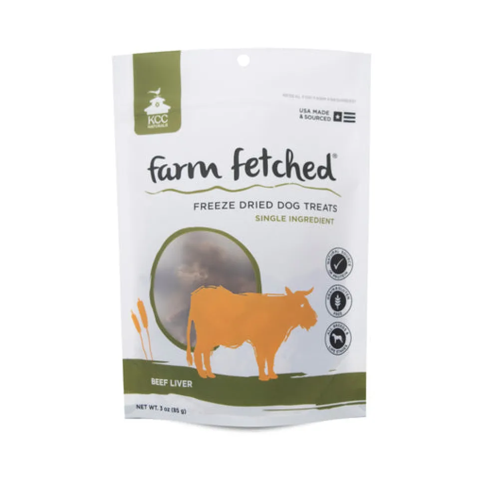 KCC Naturals Farms Beef Liver Freeze-Dried Dog Treats - 1 oz Package