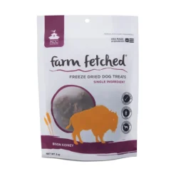 KCC Naturals Farms Bison Liver Freeze-Dried Dog Treats - 3 oz Package