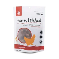 KCC Naturals Farms Chicken Heart 3 oz Dog Freeze-Dried Treat Bag Freeze-Dried Dog Treats - 1 Bag