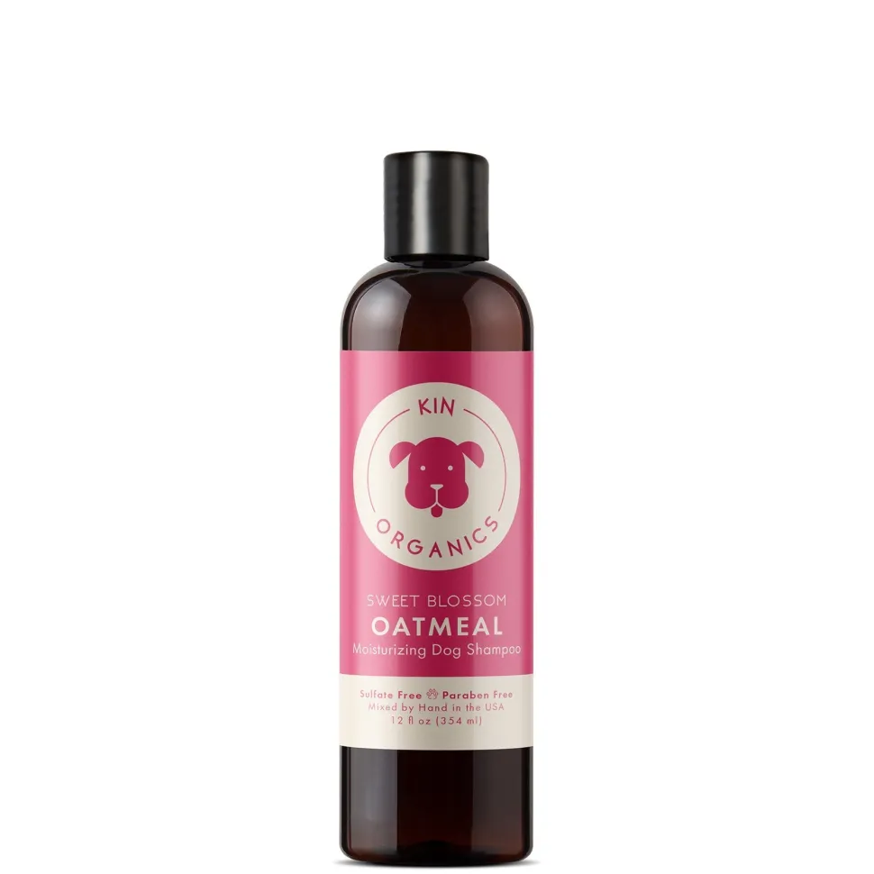 KIN + KIND Organic Skin and Coat Oatmeal Sweet Blossom Cat and Dog Shampoo - 128 oz Bottle