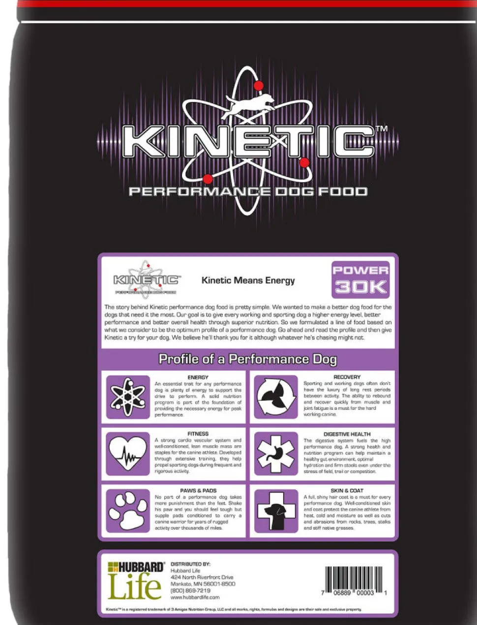 Kinetic Performance Power 30K Formula Dry Dog Food