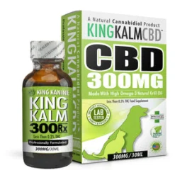 King Kalm All-Natural Formula Cat and Dog CBD Supplements - 300mg