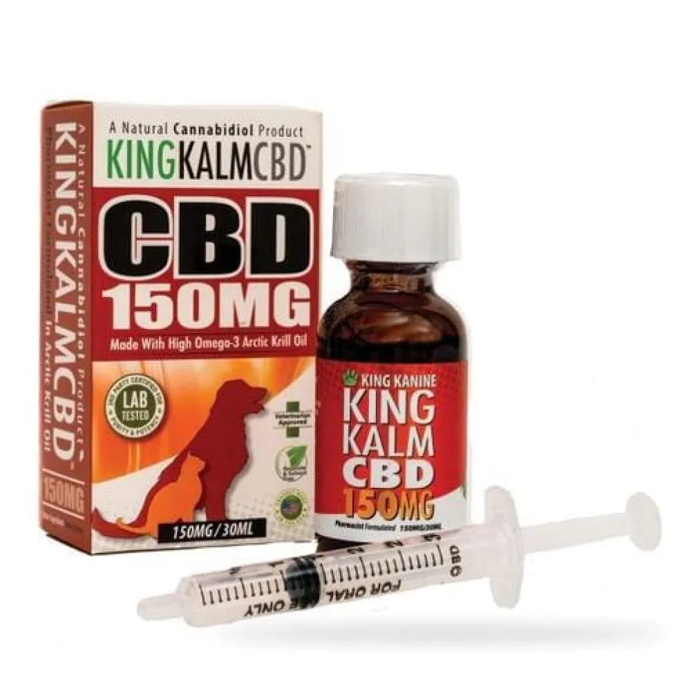 King Kalm All-Natural Formula Cat and Dog CBD Supplements - 150mg