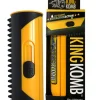 King Komb Yellow Retraction Action Cat and Dog Comb
