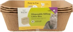 Kitty Sift Eco-Friendly Disposable Cat Litter Box - Jumbo
