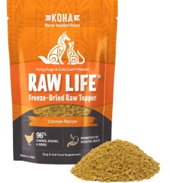 Koha Dog and Cat Grain-Free Raw Freeze-Dried Topper Chicken - 8 Oz