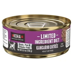 Koha Grain-Free Limited Ingredient Diet Kangaroo Pate Canned Cat Food - 5.5 Oz - Case of 24