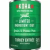 Koha Grain-Free Limited Ingredient Diet 90% Turkey Canned Dog Food - 13 Oz - Case of 12