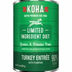 Koha Grain-Free Limited Ingredient Diet 90% Turkey Canned Dog Food - 13 Oz - Case of 12