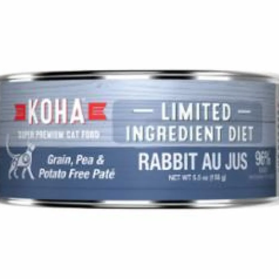 Koha Grain-Free Limited Ingredient Diet Pate Rabbit Canned Cat Food - 5.5 Oz - Case of 24