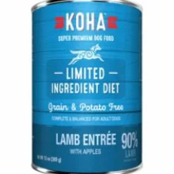Koha Grain-Free Limited Ingredient Diet 90% Lamb Canned Dog Food - 13 Oz - Case of 12