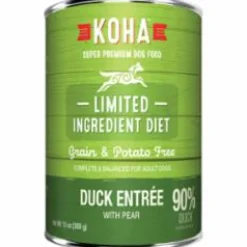 Koha Grain-Free Limited Ingredient Diet 90% Duck Canned Dog Food - 13 Oz - Case of 12