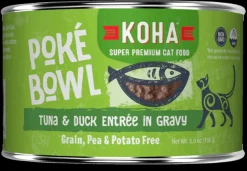 Koha Grain-Free Poke Tuna Duck Canned Cat Food - 5.5 Oz - Case of 24