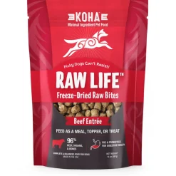 Koha Grain-Free Raw Freeze-Dried Dog Treats Bites Beef - 14 Oz