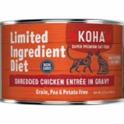 Koha Grain-Free Shredded Chicken Canned Cat Food - 5.5 Oz - Case of 12