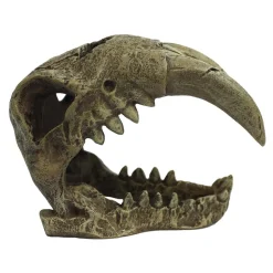Komodo Larger Saber Tooth Reptile Hideout - Gray - Large