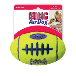 Kong AirDog Squeaker Football Tennis Felt Fetch Dog Toy - Small
