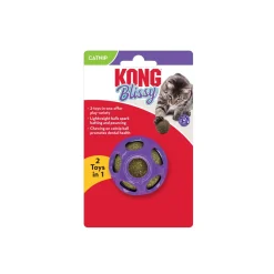 Kong Blissy Moon 2-in-1 Rubber and Catnip Ball Cat Toy - Small