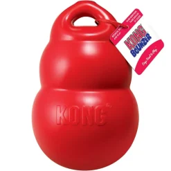 Kong Bounzer Squeak and Rubber Air-Filled Dog Toy Red - Medium
