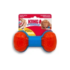 Kong Chi-Chewy Zippz Oral Hygeinic Grooves Bone Dog Toy - Medium