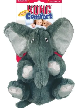 Kong Comfort Kiddos Jumbo Elephant Squeak and Plush Dog Toy - X-Large