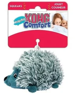 Kong Comfort Roughskinz Hedgehug Squeak and Plush Dog Toys - Assorted - Medium