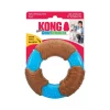 Kong CoreStrength Bamboo Ring Dog Toy - Blue/Red - Large