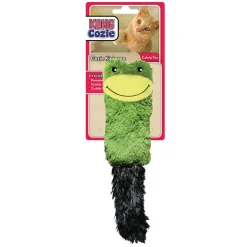 Kong Cozie Kickeroo Crinkle and Feather Plush Catnip Cat Toy