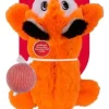 Kong Cozie Pocketz Fox Internal Pouch Squeak and Plush Dog Toy - Medium