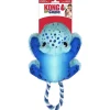 Kong Cozie Tuggz Frog Crinkle and Squeak with Rope and Plush Dog Toy - Small/Medium
