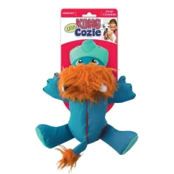 Kong Cozie Ultra Lucky Lion Squeak and Chew Nylon Plush Dog Toy