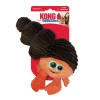 Kong Cuteseas Rufflez Hermit Crab Squeak and Plush Dog Toy - Small