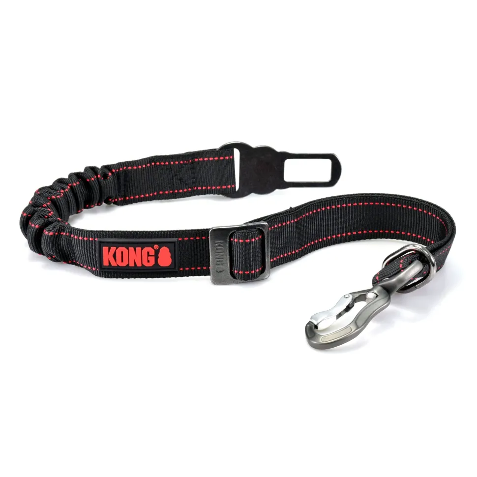 Kong Deluxe Swivel Tether Car Seatbelt - Black