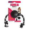 Kong Extreme Ball with Rope Durable Rubber Dog Toy - Large