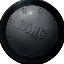 Kong Extreme Flyer Soft Flying Disc for Fetch Toughest Natural Rubber Dog Toy - Black - 12 In