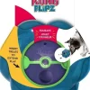 Kong Flipz Treat Dispensing Slow Feeding Puzzle Dog Toy - Teal - Large