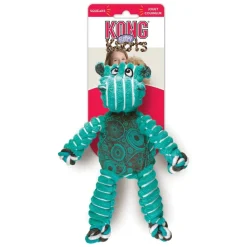 Kong Floppy Knots Hippo Internal Knotted Rope and Plush Dog Toy - Small and Medium