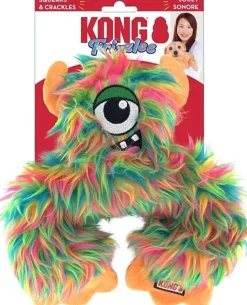 Kong Frizzles Frazzle Squeak and Crackle Cozy Plush Dog Toy - Medium