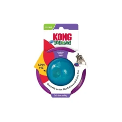 Kong Gyro Treat Dispensing and Spinning Catnip Infused Interactive Cat Toy