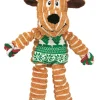 Kong Holiday Floppy Knots Raindeer Internal Knotted Rope and Squeak Dog Toy - Small/Medium