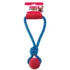 Kong Jaxx Brights Tug with Ball Rubber and Rope Dog Toy - Medium