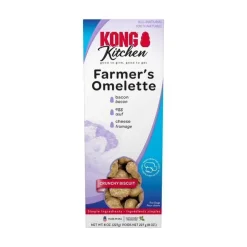 Kong Kitchen Farmers Omelette Bacon Eggs and Cheese Crunchy Dog Treats - 8 Oz