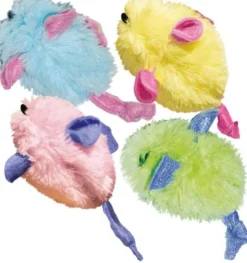 Kong Kitten Plush Catnip Mice Cat Toys - Assorted