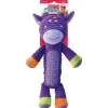 Kong Patches Adorables Giraffe Crinkle and Squeak Dog Toy - Purple - X-Large