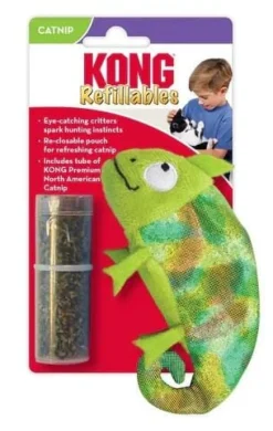 Kong Refillables Chameleon Plush Catnip Cat Toy