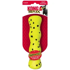 Kong Reflex Stick Fetch and Floating Dog Toy - Yellow - Medium